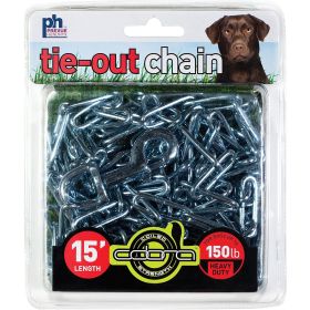 Prevue Pet Products 15 Foot Tie-Out Chain Heavy Duty