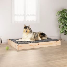 Solid Wood Pine Dog Bed 36"x25.2"x3.5" (W x D x H)