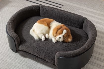 Scandinavian style Elevated Dog Bed Pet Sofa Black