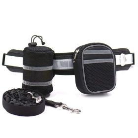 Highly Reflective Dog Leash for Medium and Large Dogs (Color: Black)